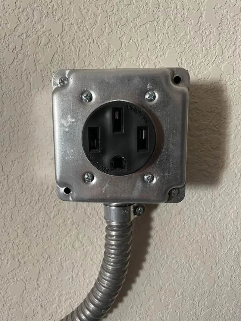 NEMA 14-50 outlet installed for Smart Home Electrical in Busti